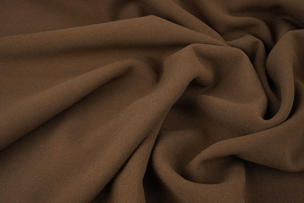 Jersey Crepe  Double-sided Grey / Brown