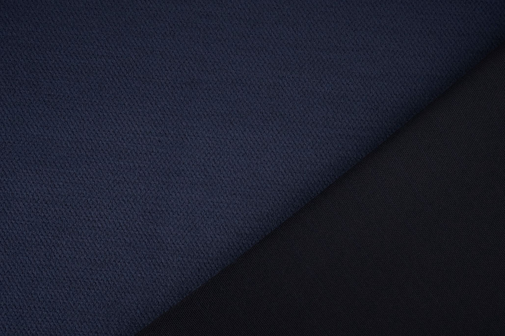 Winter Jersey Pique Donker Blauw