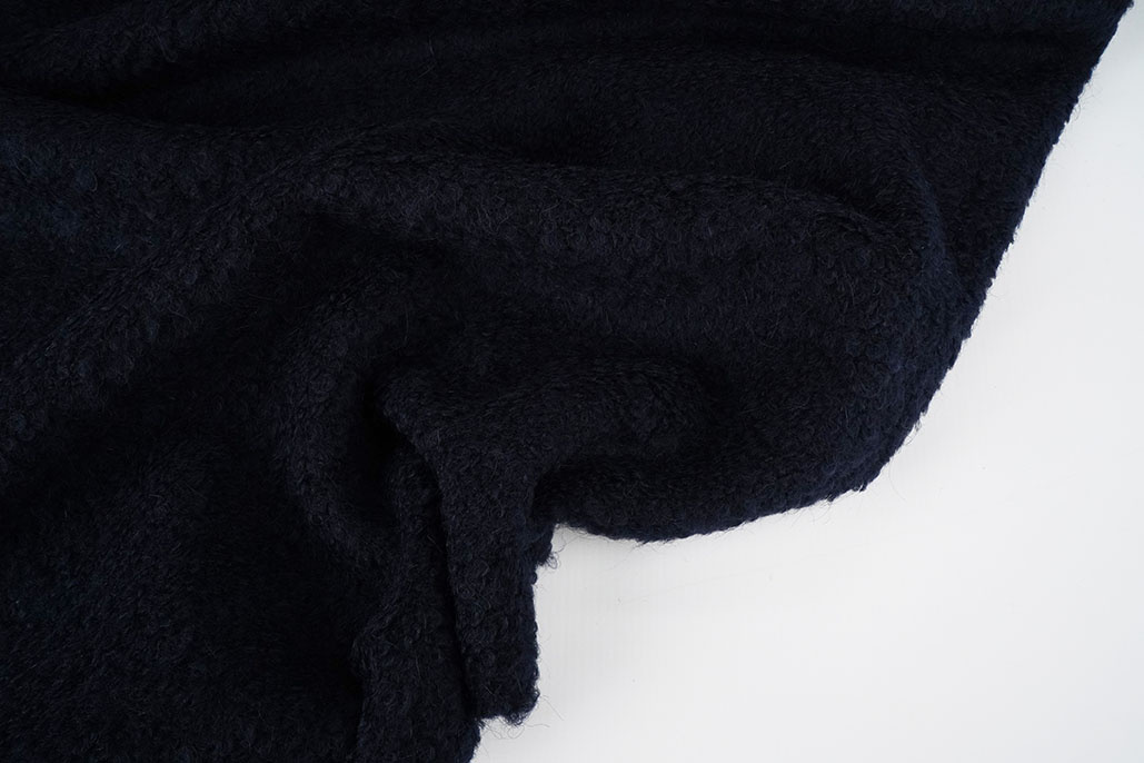 Wool Bouclé  Navy Blue