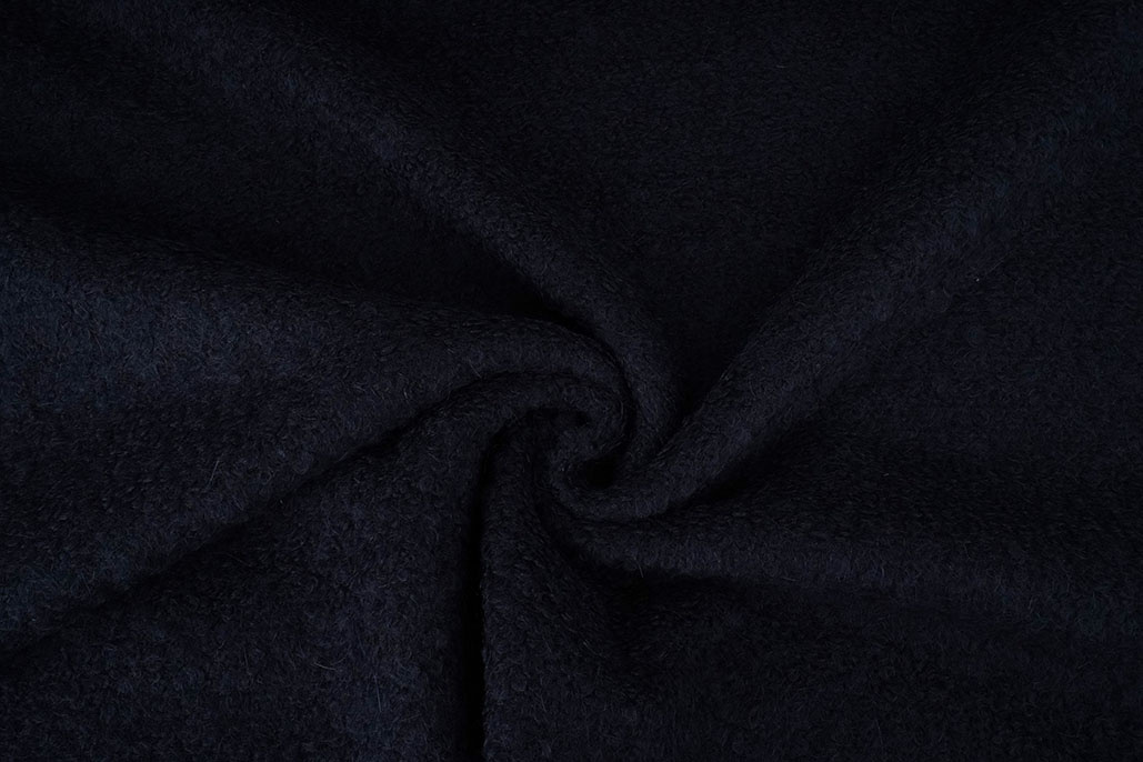 Wolle Bouclé Marineblau