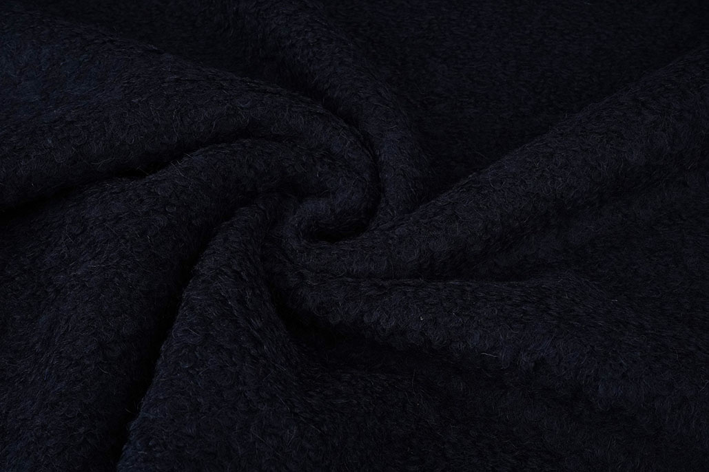 Wool Bouclé  Navy Blue