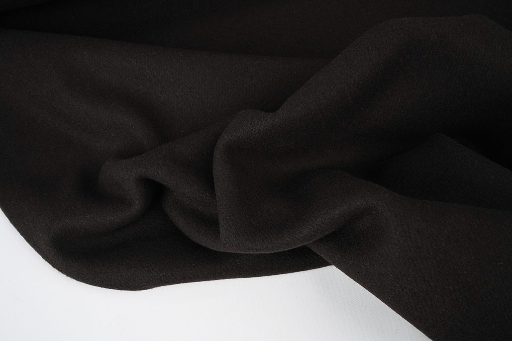 Wool Coat Fabric Dark Brown