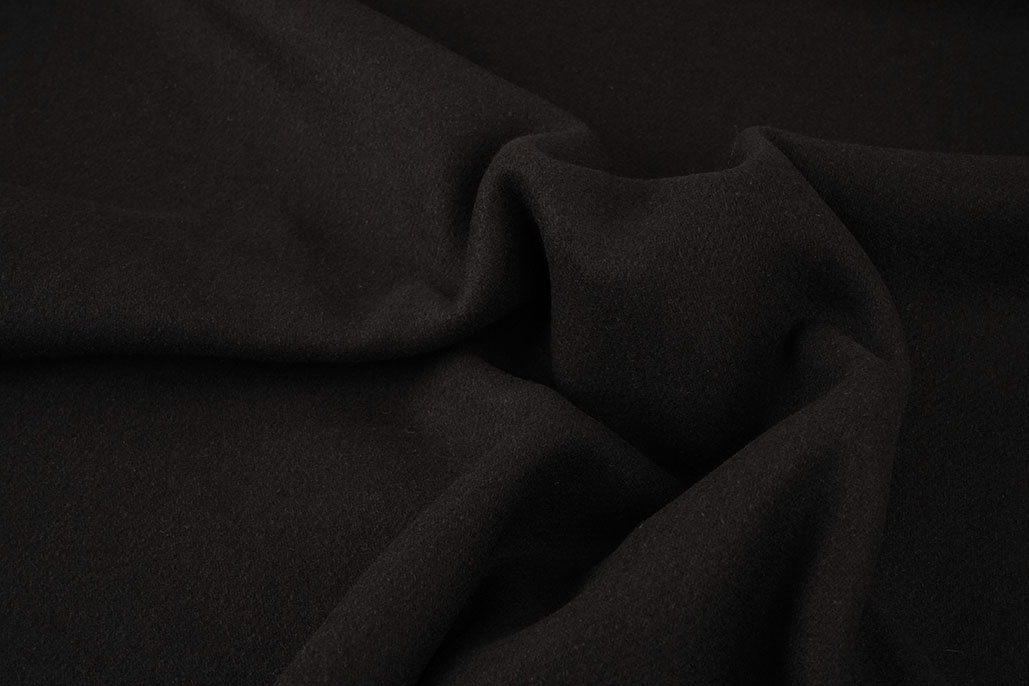 Wool Coat Fabric Dark Brown
