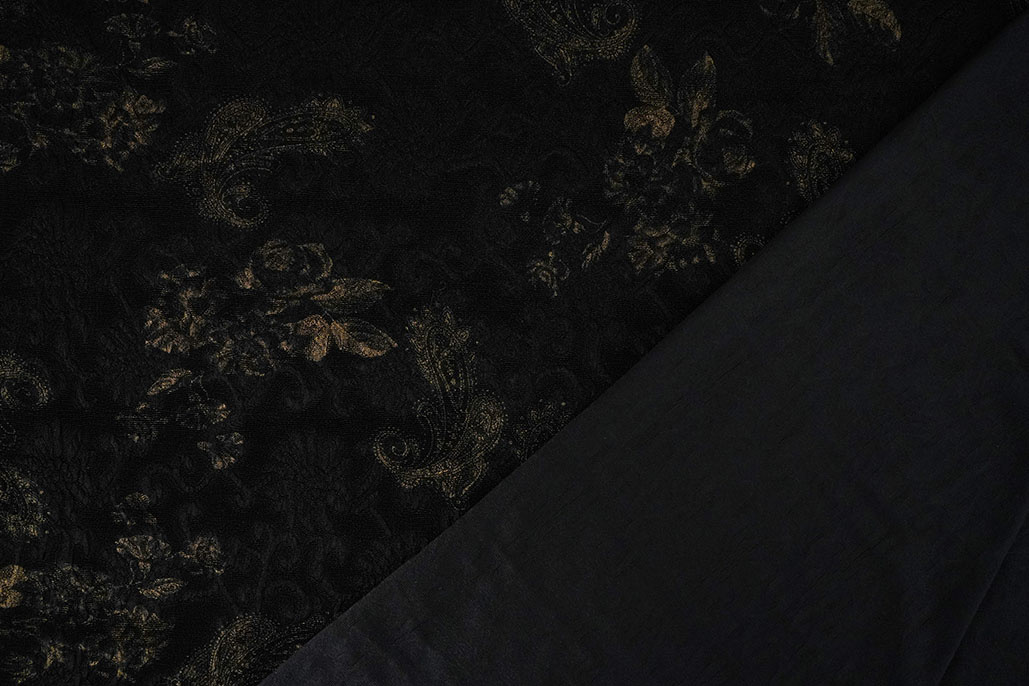 Jersey Jacquard Louise Schwarz