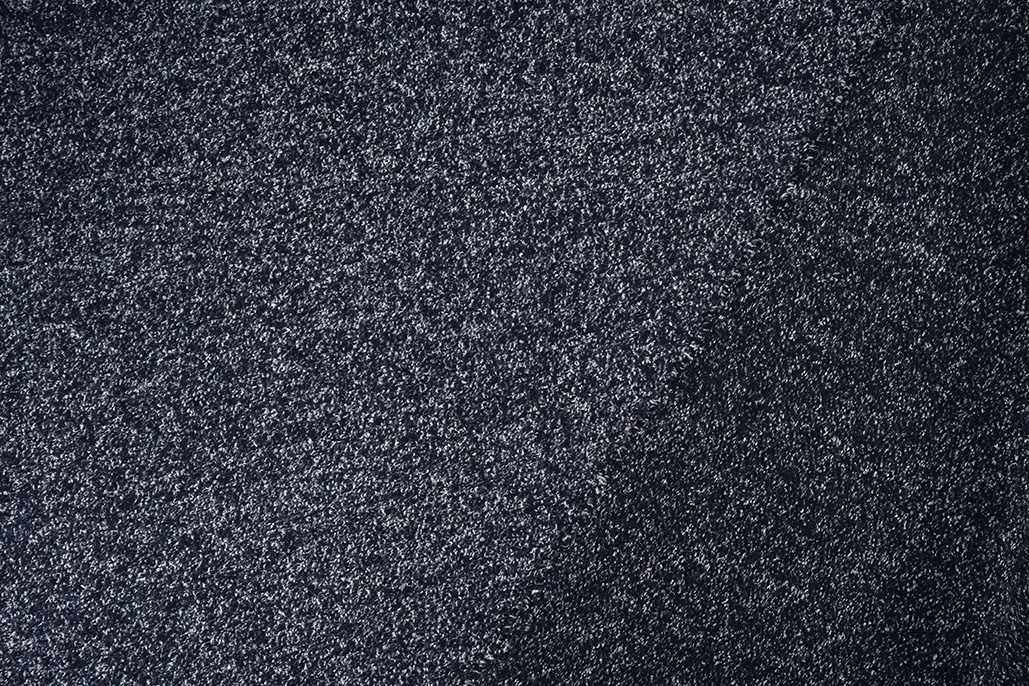 Wool Fabric Mélange Navy - White