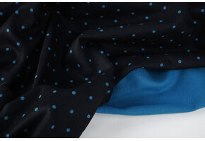 Caban Dots Black - Blue