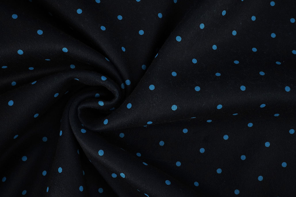 Caban Dots Black - Blue