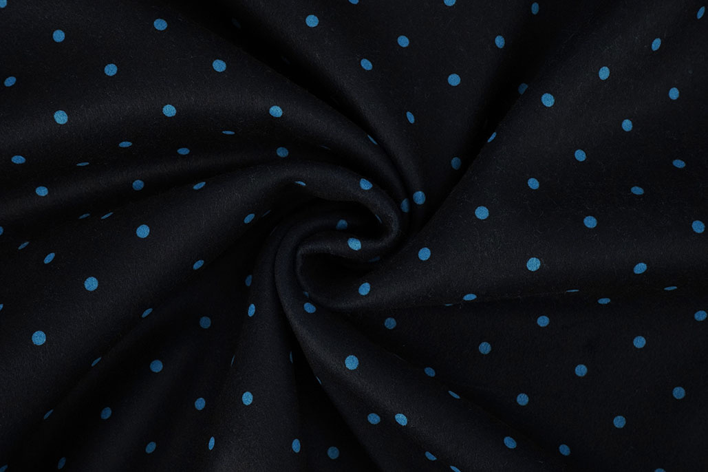 Caban Punkte Schwarz - Blau