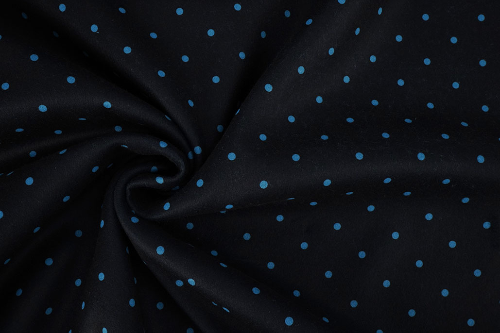 Caban Dots Black - Blue