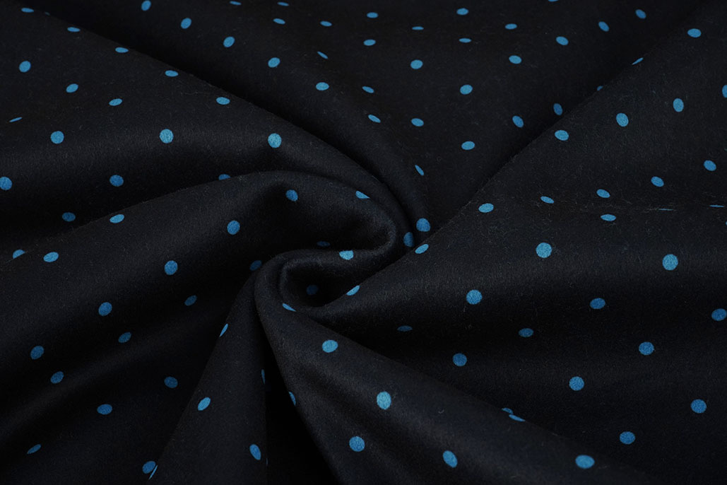 Caban Stippen Zwart - Blauw