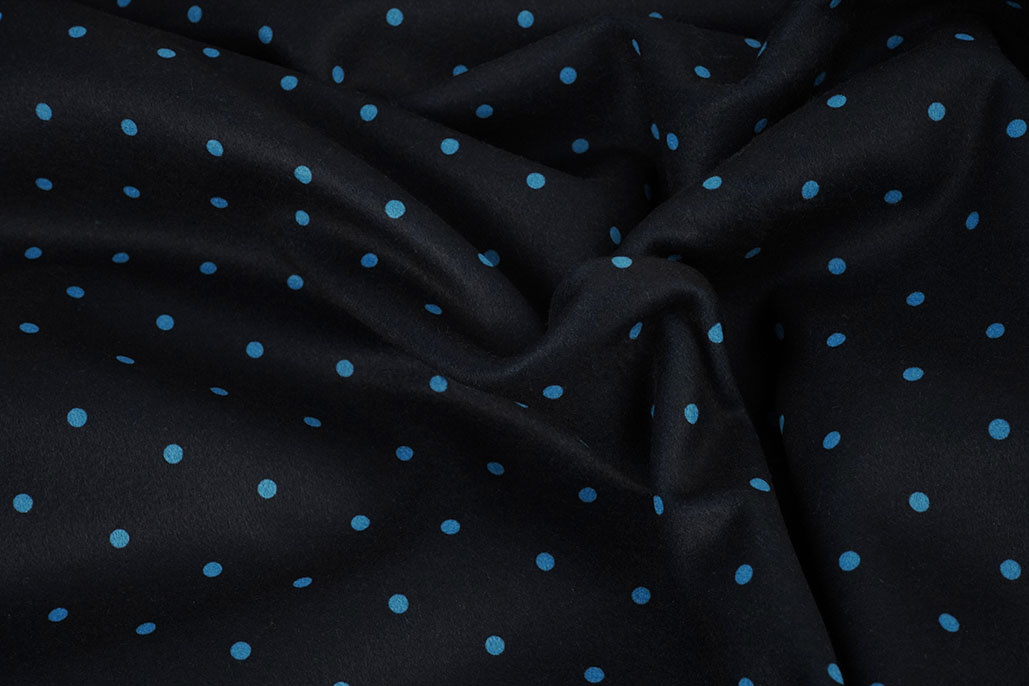 Caban Punkte Schwarz - Blau