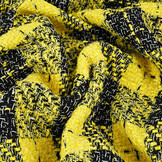 Bouclé Checkered Liora Yellow