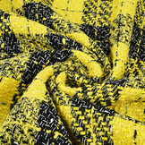 Bouclé Checkered Liora Yellow