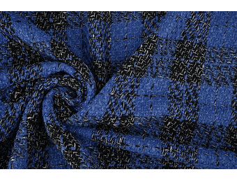 Bouclé Checkered Liora Blue