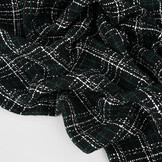 Bouclé Checkered Selene Black - Green