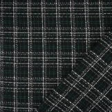 Bouclé Checkered Selene Black - Green