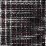 Bouclé Checkered Selene Black - Bordeaux