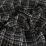 Bouclé Checkered Selene Black - Brown