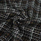 Bouclé Checkered Selene Black - Brown