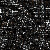 Bouclé Checkered Selene Black - Brown