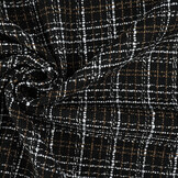 Bouclé Checkered Selene Black - Brown