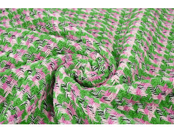 Bouclé Marise Groen - Roze