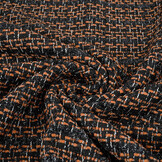 Bouclé Checkered Norah Black - Orange