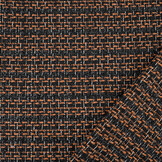 Bouclé Checkered Norah Black - Orange