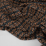 Bouclé Checkered Norah Black - Orange
