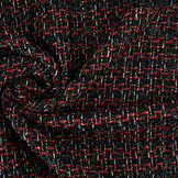 Bouclé Checkered Norah Black - Red