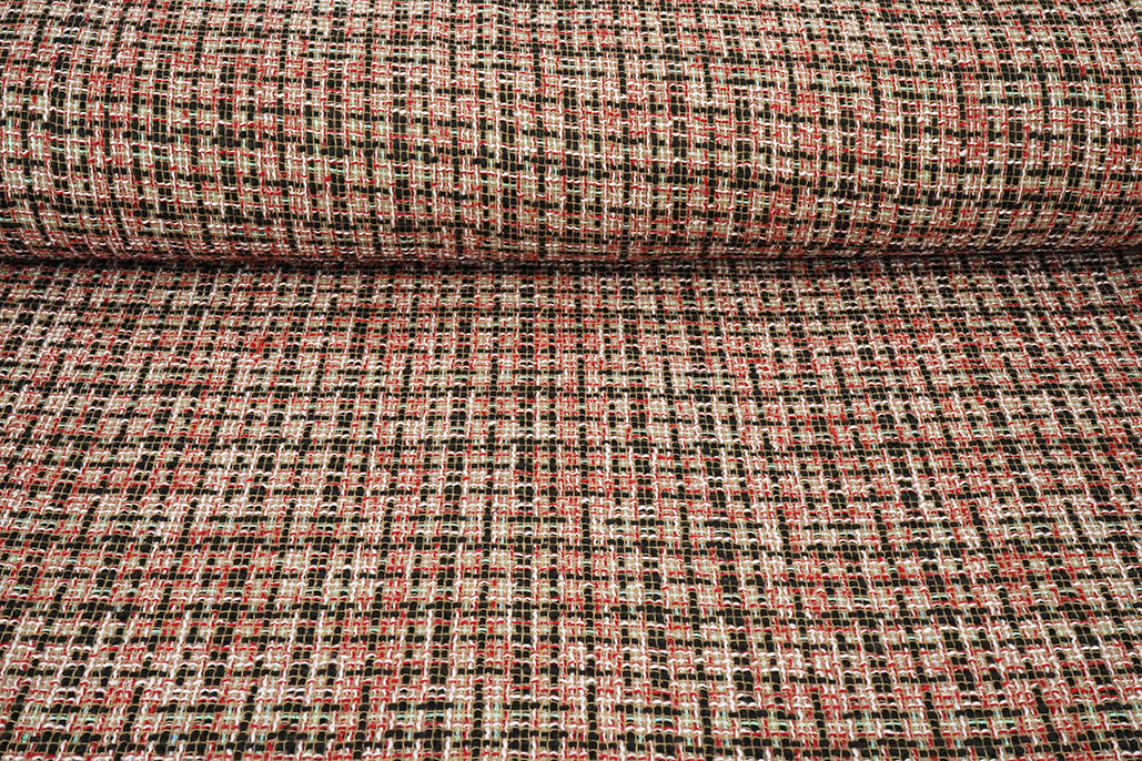 Bouclé Ruit Mirelle Multi