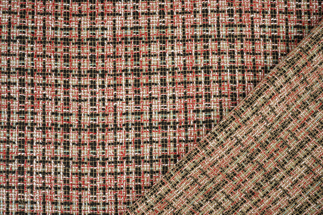 Bouclé Ruit Mirelle Multi