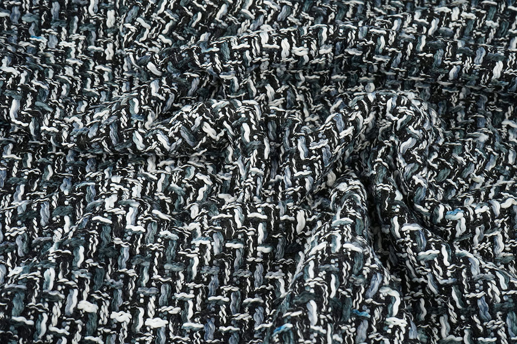 Bouclé Talia Schwarz - Grau