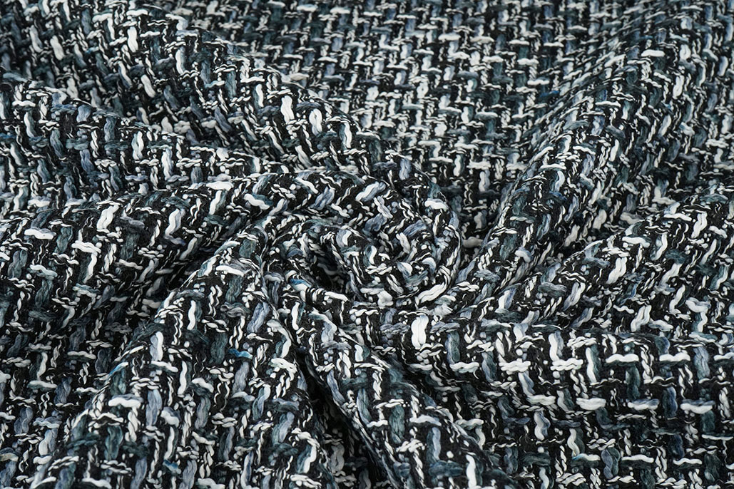 Bouclé Talia Schwarz - Grau