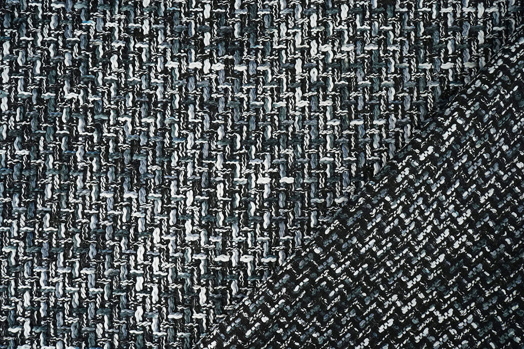 Bouclé Talia Zwart - Grijs