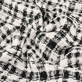 Bouclé Checkered Fienna White - Black
