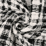 Bouclé Checkered Fienna White - Black