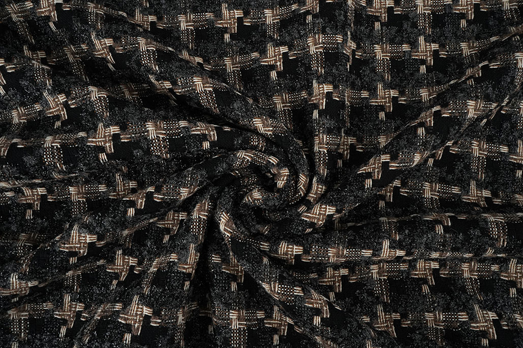 Bouclé Kariert Roselle