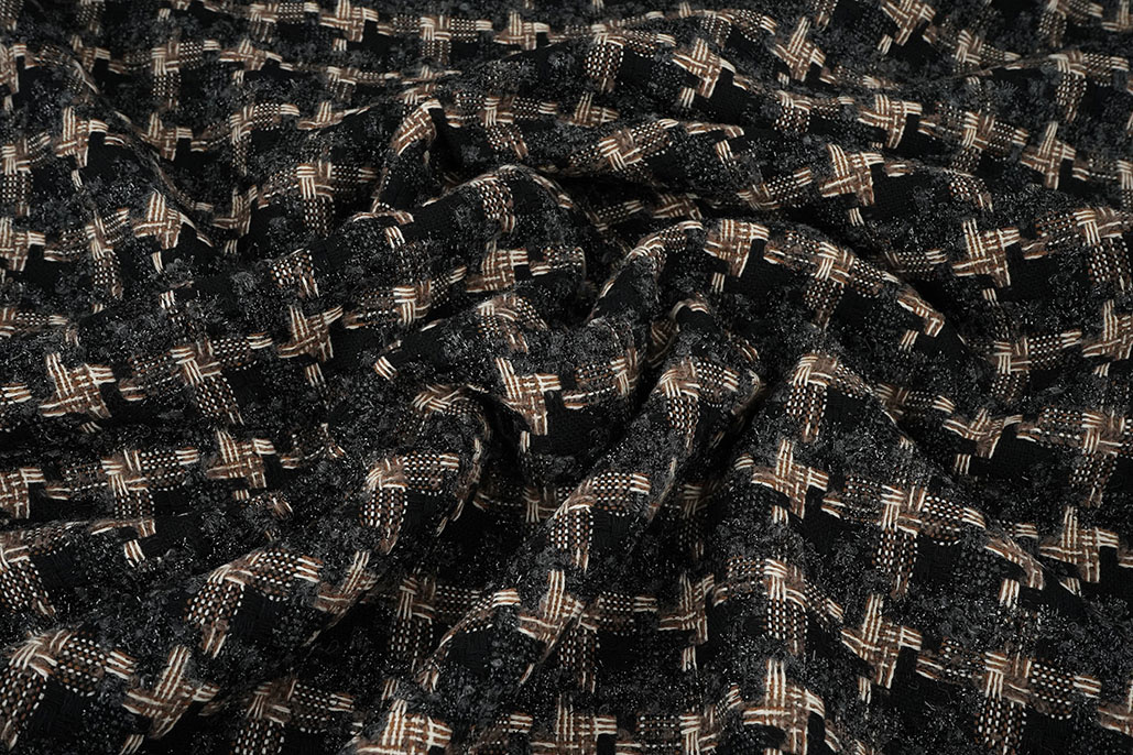 Bouclé Checkered Roselle