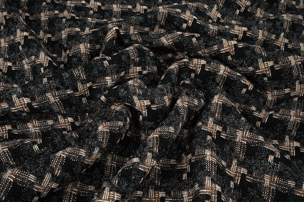 Bouclé Kariert Roselle