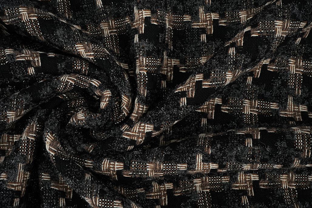 Bouclé Checkered Roselle