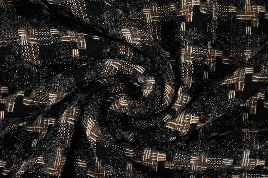 Bouclé Checkered Roselle