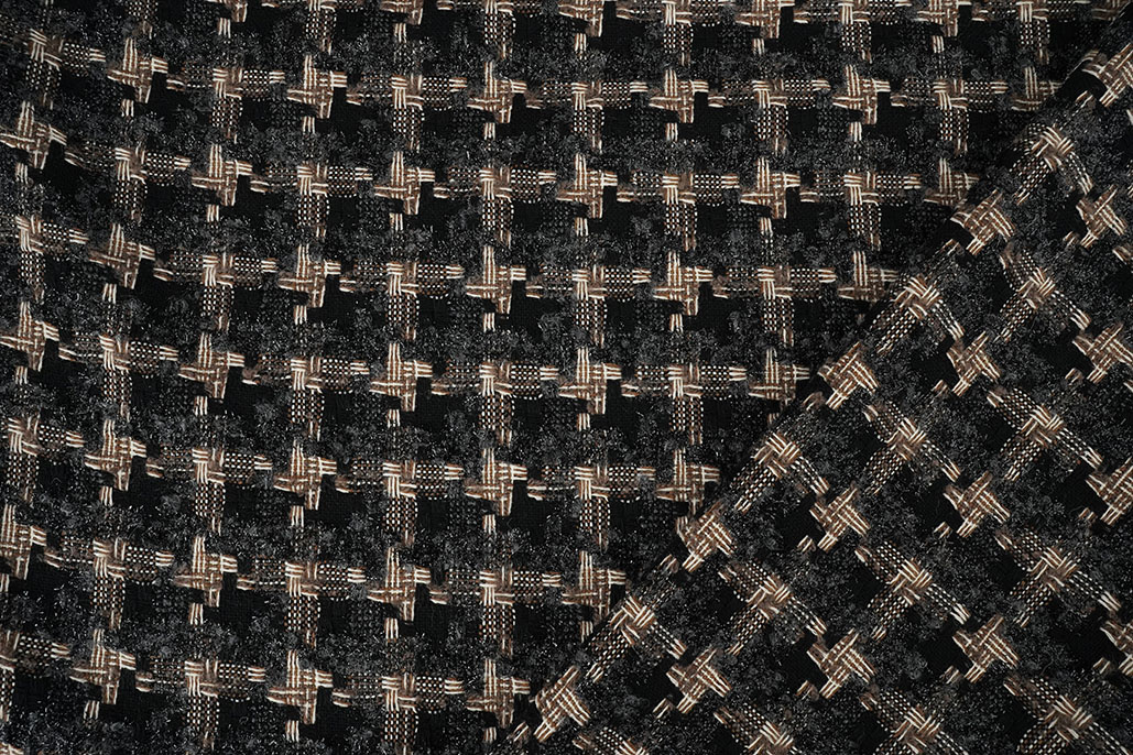 Bouclé Checkered Roselle