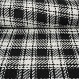 Bouclé Checkered Amara Black - White