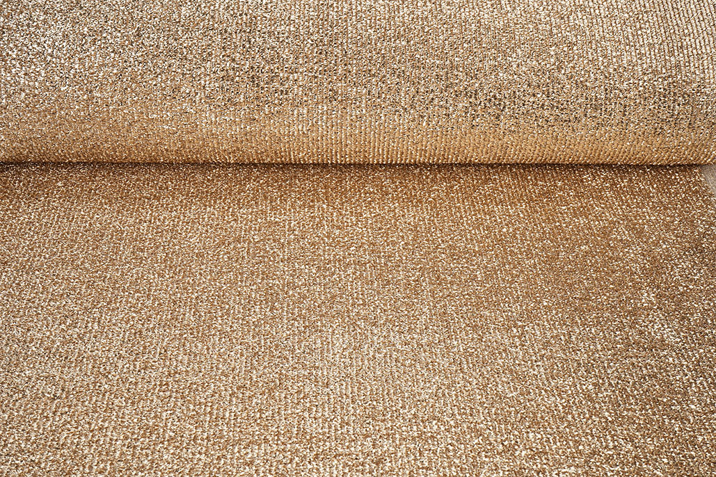 Knitted Glitter Metallic Rosé-Gold