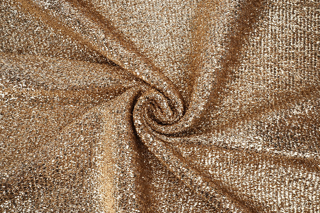 Knitted Glitter Metallic Rosé-Gold