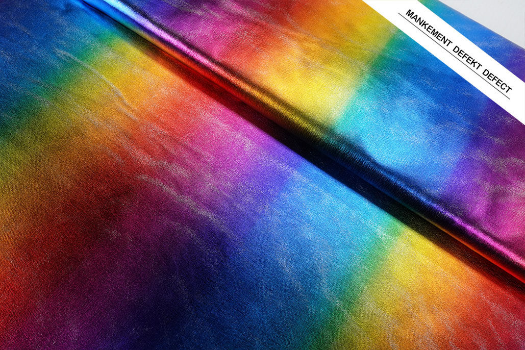 Lamé Regenbogen Breit