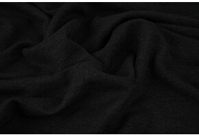 Gestrickter Stoff Lurex Schwarz