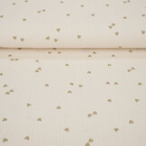 Hydrofiel Stof Hartjes Naturel