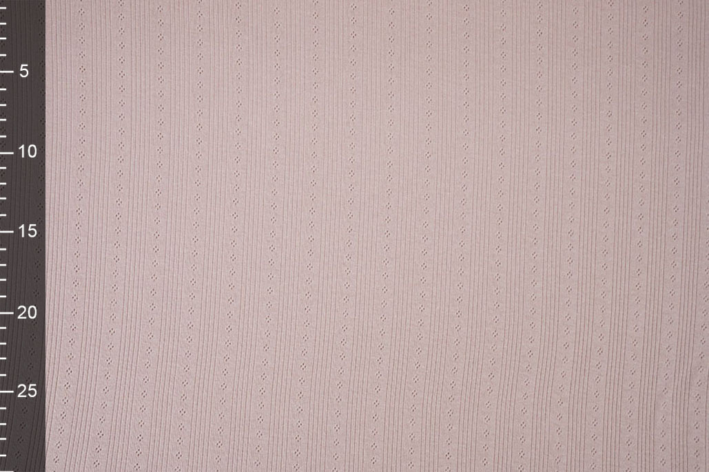 Pointoille Ajour Jersey Streifen Altrosa